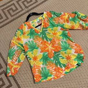 Tropical Floral Women's Blouse